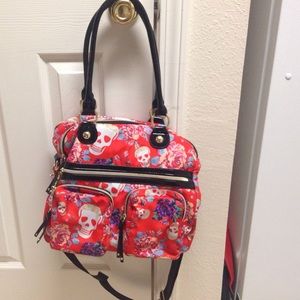 Betsey Johnson Red Skull Purse