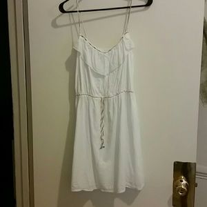White flowy dress