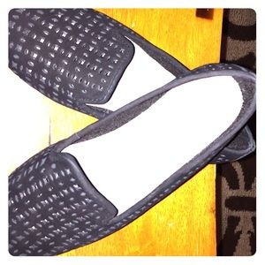 Aerosols black suede smokers loafers!😍