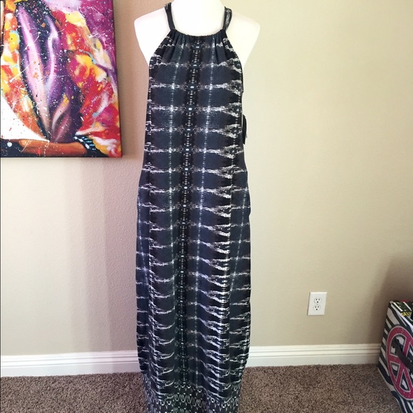 Final! Athleta NWT Maxi Halter Dress Tribal Print