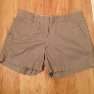 J. Crew grey 5" chino shorts