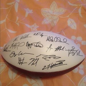 New England super ball sign football