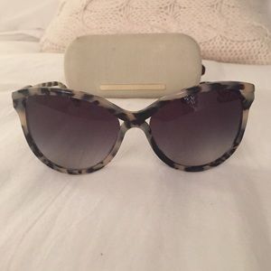 Stella McCartney Snow Leopard print slight cat eye