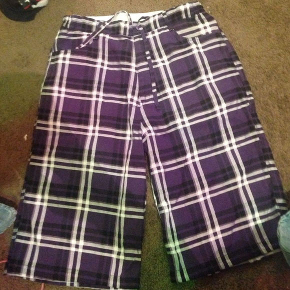 Plaid shorts