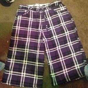 Plaid shorts