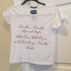 Brandy Melville IN N OUT crop