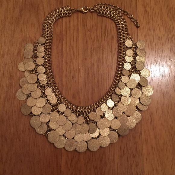 Gold statement necklace