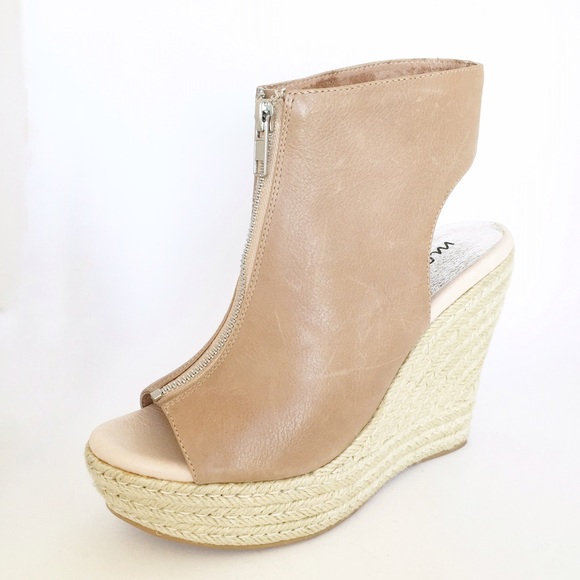 ✨SOLD✨ new | Matisse Espadrille Nude Peep Bootie - Picture 2 of 4