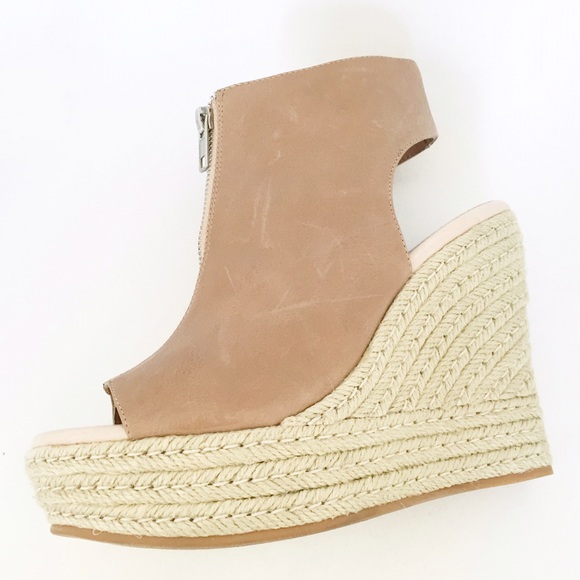 ✨SOLD✨ new | Matisse Espadrille Nude Peep Bootie - Picture 3 of 4