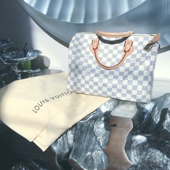 SOLD!!! Louis Vuitton Speedy 30 Damier Azur - Picture 2 of 4