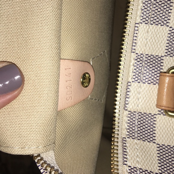 SOLD!!! Louis Vuitton Speedy 30 Damier Azur - Picture 4 of 4