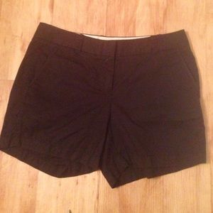 J. Crew black 5" chino shorts