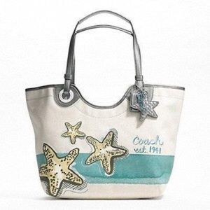 Coach Starfish Beach Tote - Like NEW!