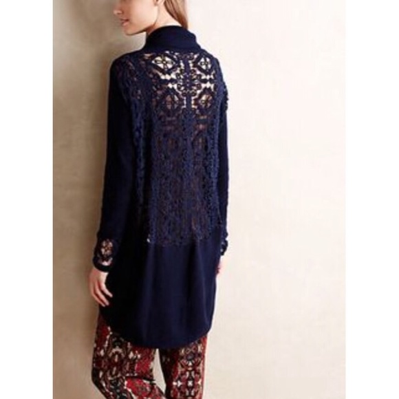 Anthropologie lace cardigan