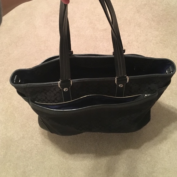 Authentic black Coach signature fabric baby - Picture 3 of 3