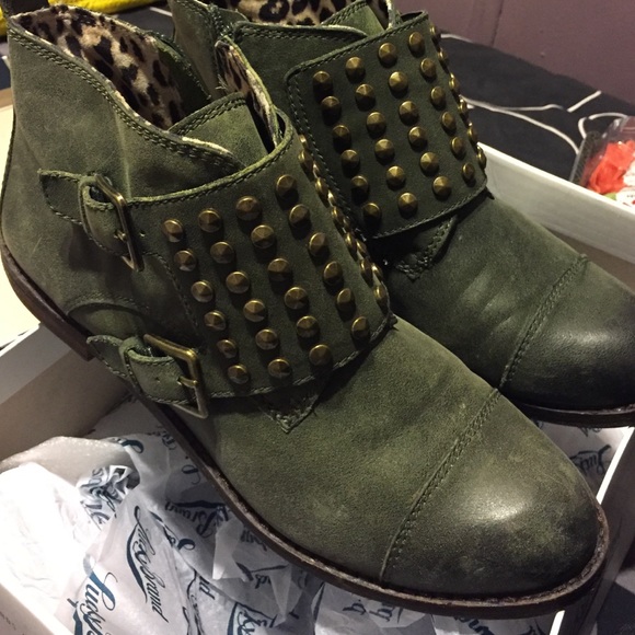 Lucky brand leather booties