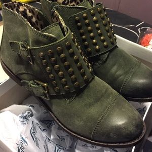 Lucky brand leather booties