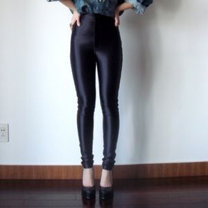 American Apparel Black Disco Pants
