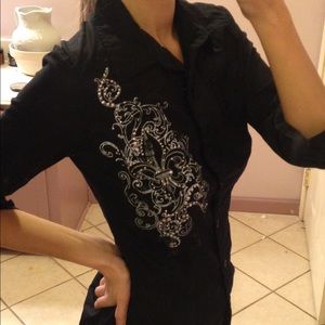 Fleur de Lis Button Down