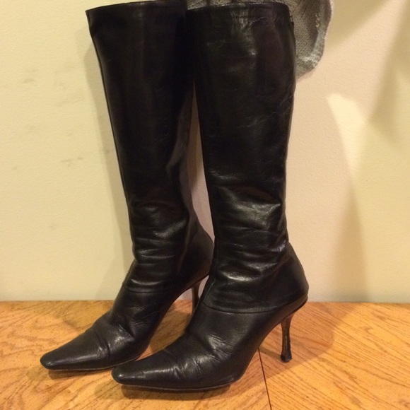 Jimmy Choo Shoes - Black Jimmy Choo 3 in heel 13 1/2 in tall boots