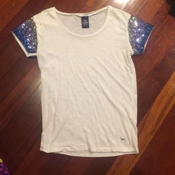 PINK Victoria's Secret Tops - Victoria's Secret PINK sequins shirt