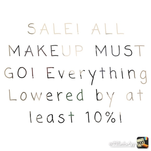 SALE!! Everything has been lowered!