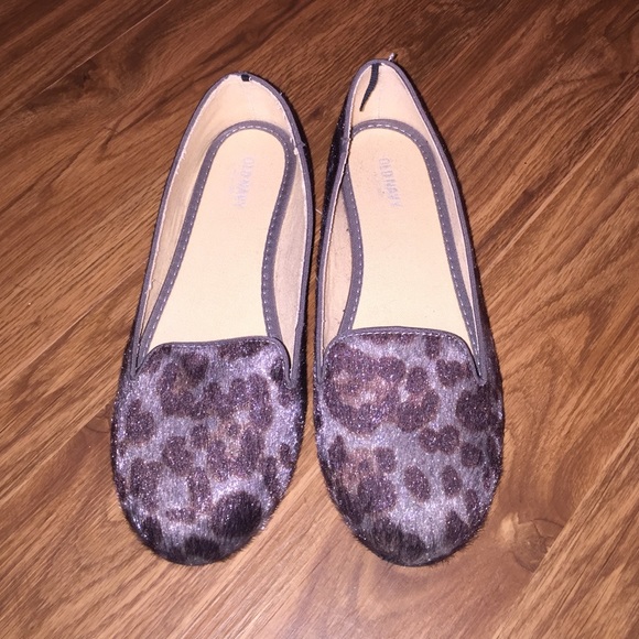 Animal print loafers
