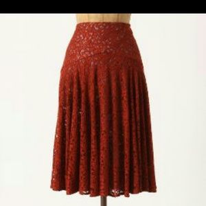 Anthropologie Nolana Moulinette Soeurs lace skirt