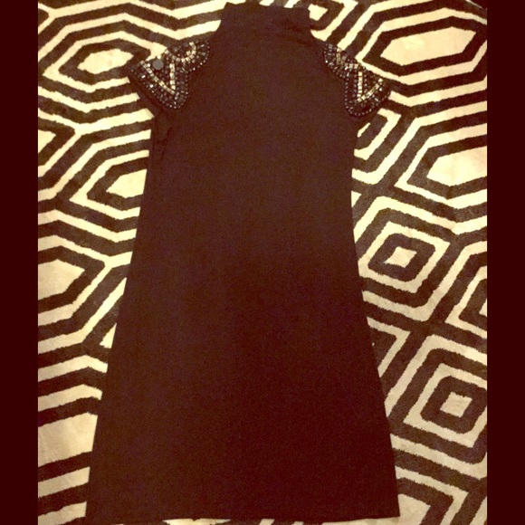 Forever 21 Turtleneck Knit Black Dress.