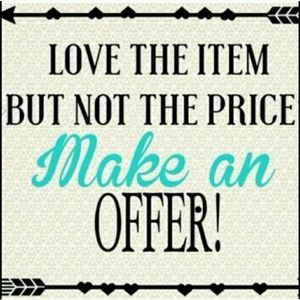 Please feel free to make any offers!