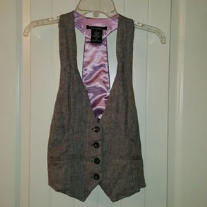 Brown Tweed vest