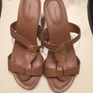 Brown Wide Sandals/Heels