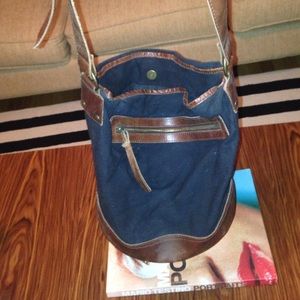 Over the shoulder bucket bag