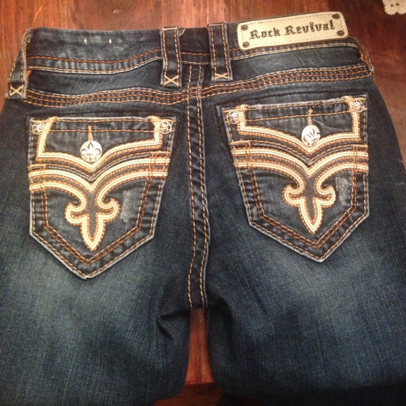 Rock revival skinny jeans.