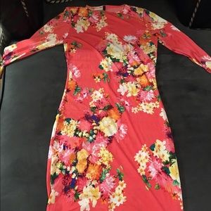 Floral bodycon dress