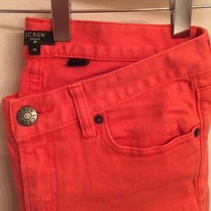 J. Crew Straight Leg Jeans Size 25 (Coral)