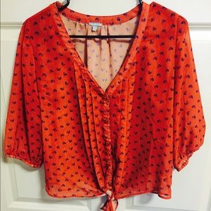 Heart Tie Blouse