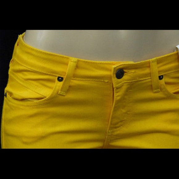 Hot Yellow Statement Jeans