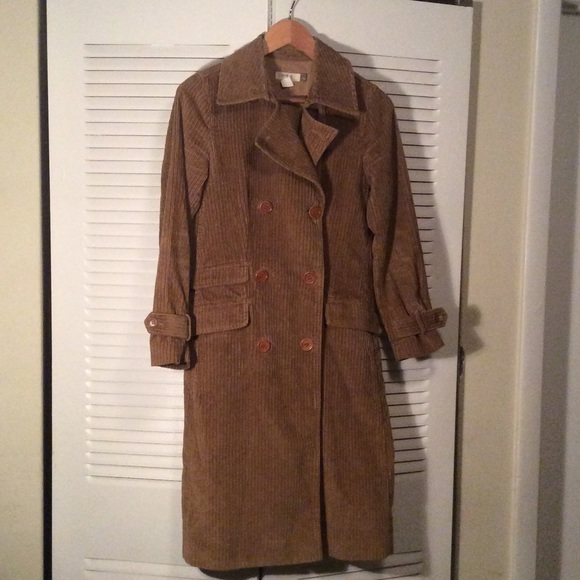 J. Crew Cordoroy Trench Coat XS