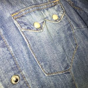 H&M denim button up