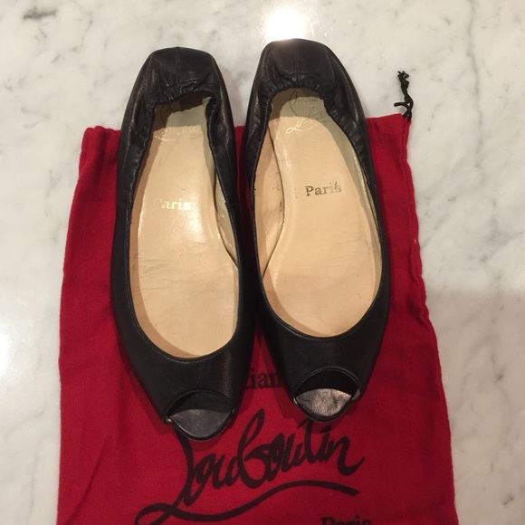 SOLD SOLD Christian Louboutin 36 peep toe flats