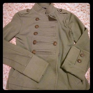 EXPRESS "MILITARY-INSPIRED" BLAZER- OLIVE GREEN