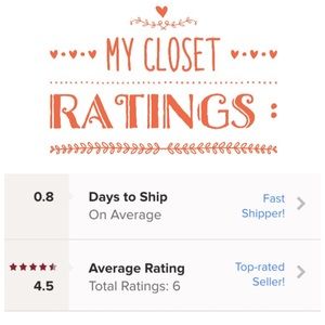 ⭐️ My Closet Ratings! ⭐️