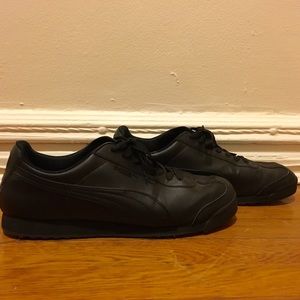 Men's Puma Roma Black Work Sneakers