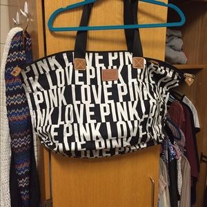 Victoria Secret pink tote bag