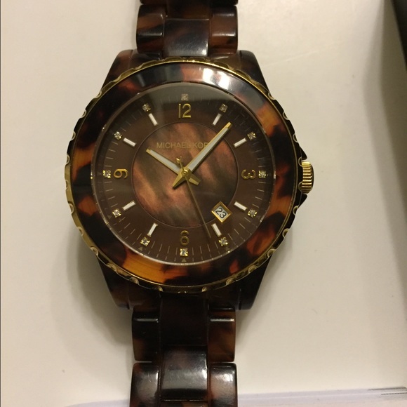 Michael Kors tortoise watch