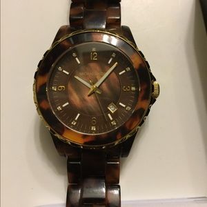 Michael Kors tortoise watch