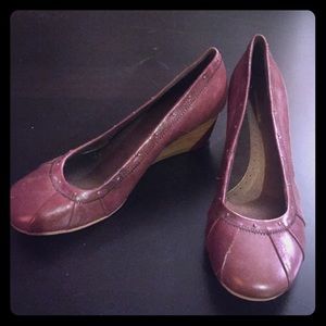 New Banana Republic Leather Wedge