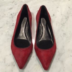 Brand new Equipment pony hair flats from fall 2014