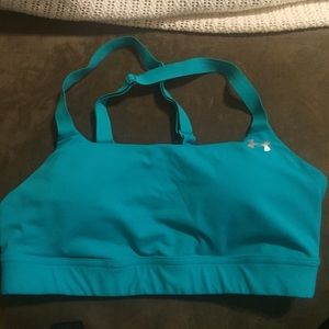 Turquoise under armor sport bra very comfy